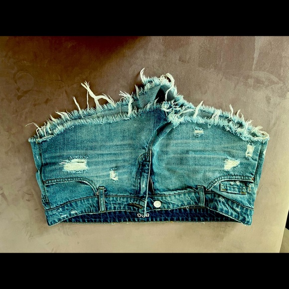 BDG short shorts. Blue denim. - Picture 1 of 3